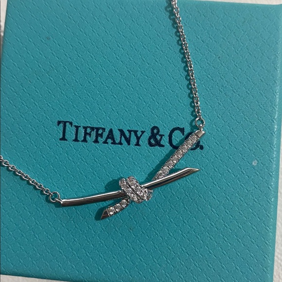 Tiffany & Co. 18k Gold Bow Necklace - Picture 3 of 7